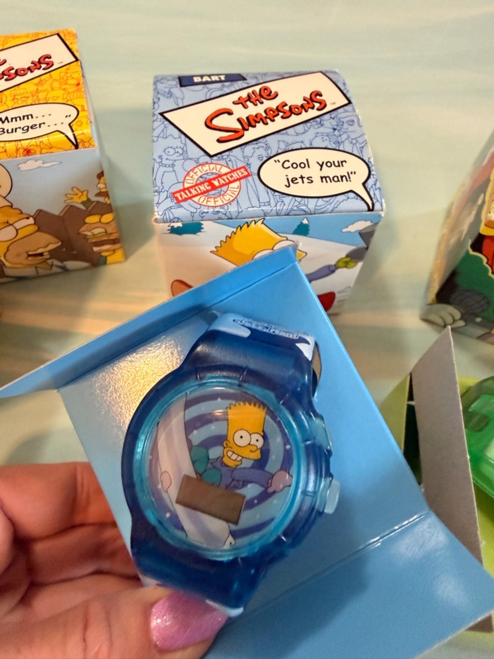 Simpsons collectible 2002 Digital Watch Set - NIP - Picture 3 of 9